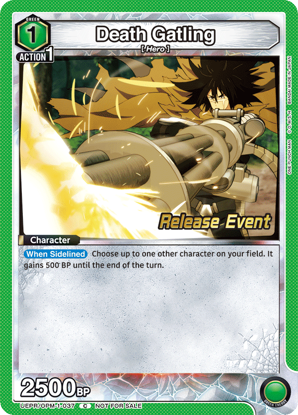 Death Gatling, UE06BT: One Punch Man Release Event Cards · UEPR/OPM-1-037
