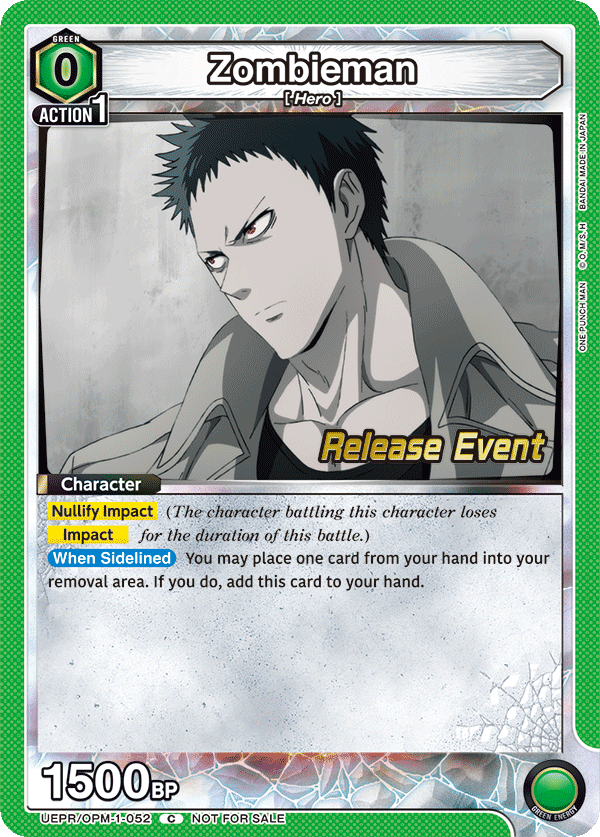 Zombieman, UE06BT: One Punch Man Release Event Cards · UEPR/OPM-1-052