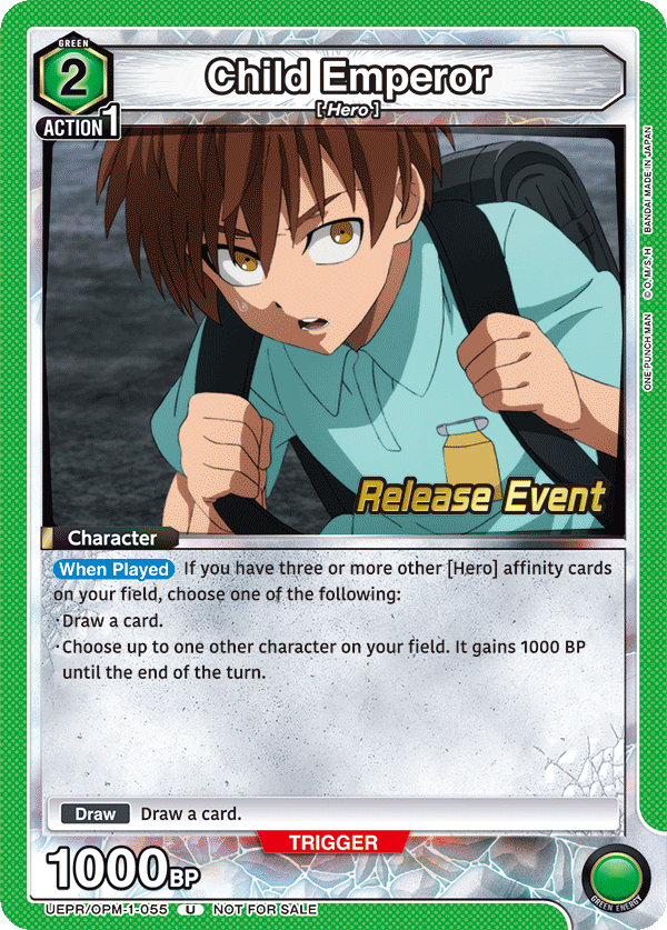 Child Emperor, UE06BT: One Punch Man Release Event Cards · UEPR/OPM-1-055