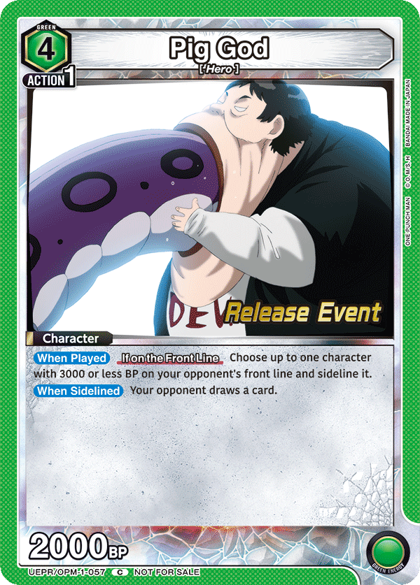 Pig God, UE06BT: One Punch Man Release Event Cards · UEPR/OPM-1-057