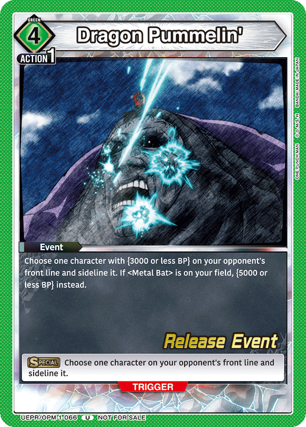 Dragon Pummelin', UE06BT: One Punch Man Release Event Cards · UEPR/OPM-1-066