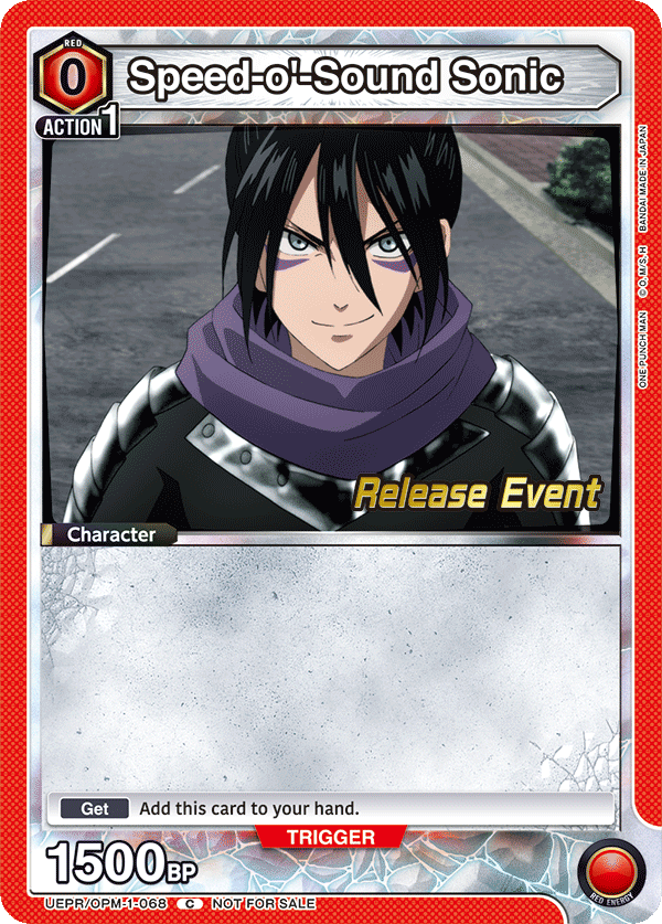 Speed-o'-Sound Sonic, UE06BT: One Punch Man Release Event Cards · UEPR/OPM-1-068