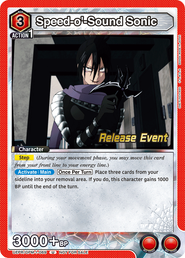 Speed-o'-Sound Sonic, UE06BT: One Punch Man Release Event Cards · UEPR/OPM-1-069