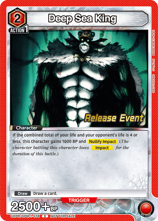 Deep Sea King, UE06BT: One Punch Man Release Event Cards · UEPR/OPM-1-078