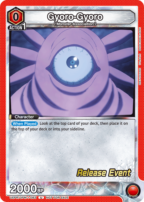 Gyoro-Gyoro, UE06BT: One Punch Man Release Event Cards · UEPR/OPM-1-083