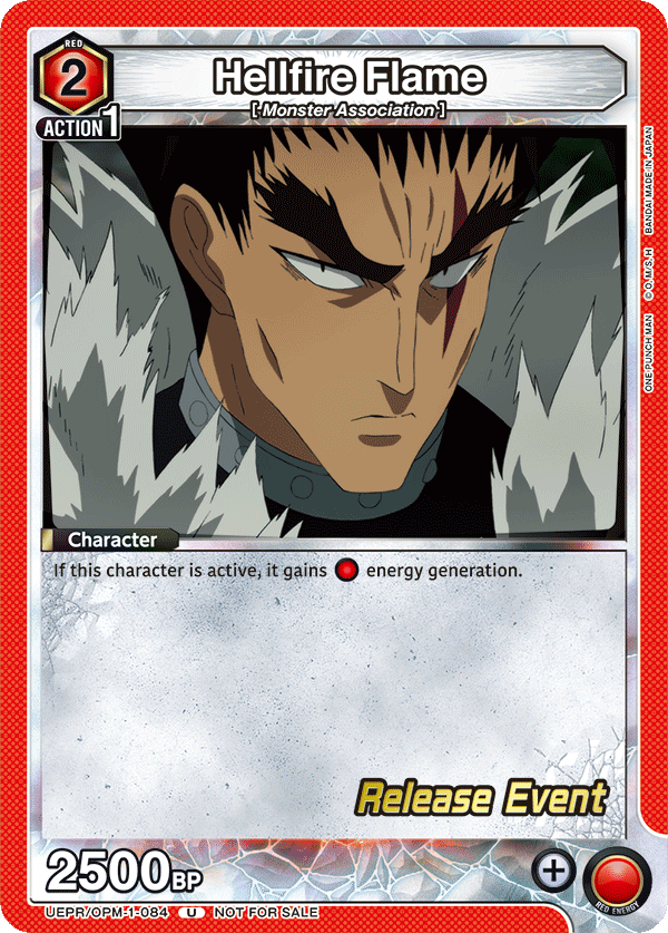 Hellfire Flame, UE06BT: One Punch Man Release Event Cards · UEPR/OPM-1-084