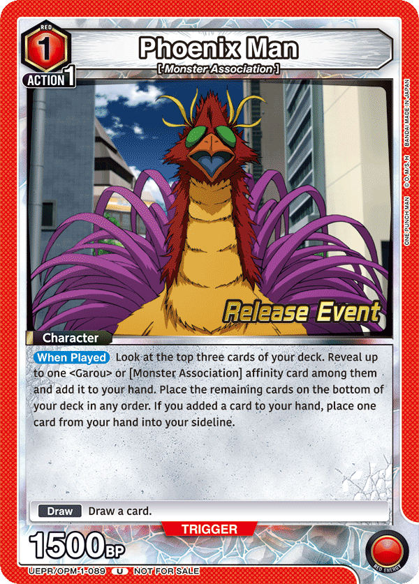 Phoenix Man, UE06BT: One Punch Man Release Event Cards · UEPR/OPM-1-089