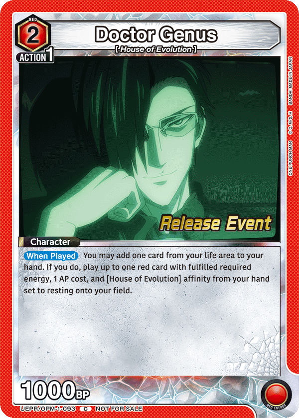Doctor Genus, UE06BT: One Punch Man Release Event Cards · UEPR/OPM-1-093
