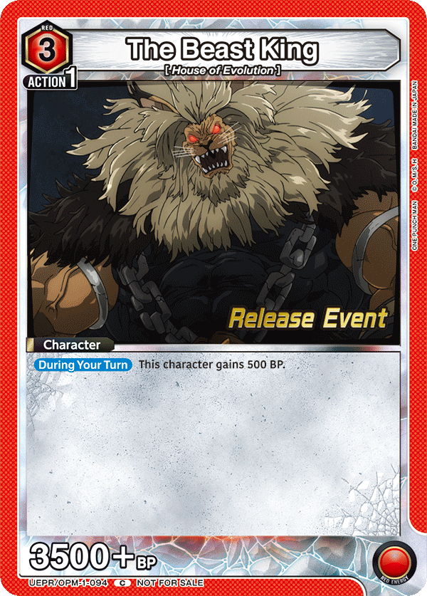 The Beast King, UE06BT: One Punch Man Release Event Cards · UEPR/OPM-1-094