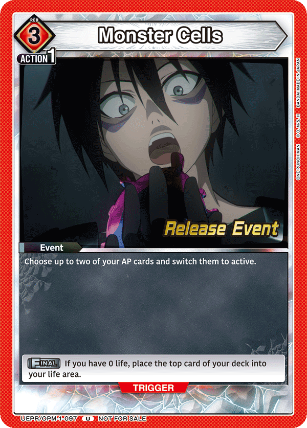 Monster Cells, UE06BT: One Punch Man Release Event Cards · UEPR/OPM-1-097