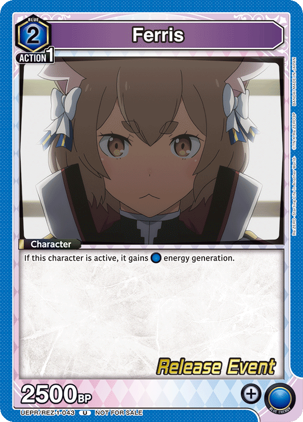 Ferris, UE24BT: Re:ZERO -Starting Life in Another World- Release Event Cards · UEPR/REZ-1-043