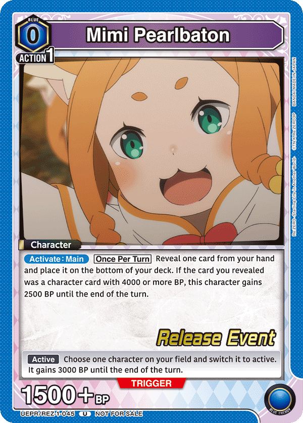 Mimi Pearlbaton, UE24BT: Re:ZERO -Starting Life in Another World- Release Event Cards · UEPR/REZ-1-045