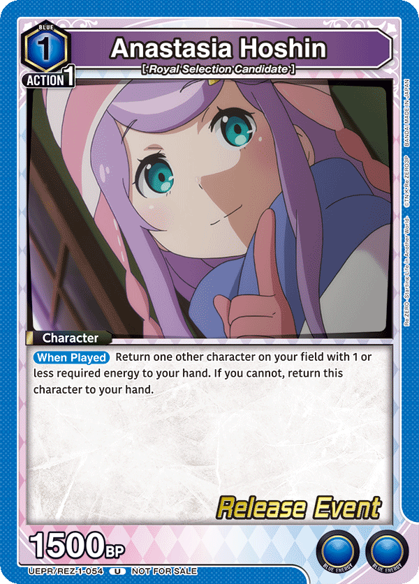 Anastasia Hoshin, UE24BT: Re:ZERO -Starting Life in Another World- Release Event Cards · UEPR/REZ-1-054