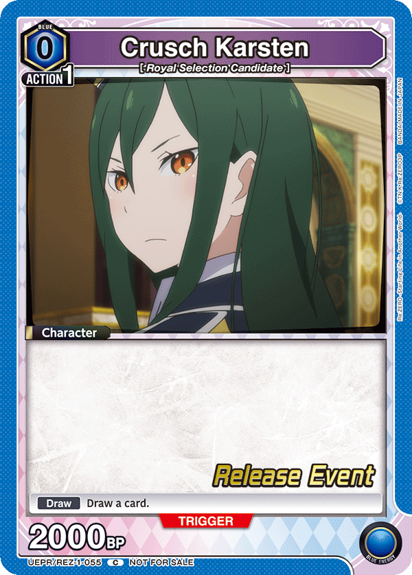 Crusch Karsten, UE24BT: Re:ZERO -Starting Life in Another World- Release Event Cards · UEPR/REZ-1-055