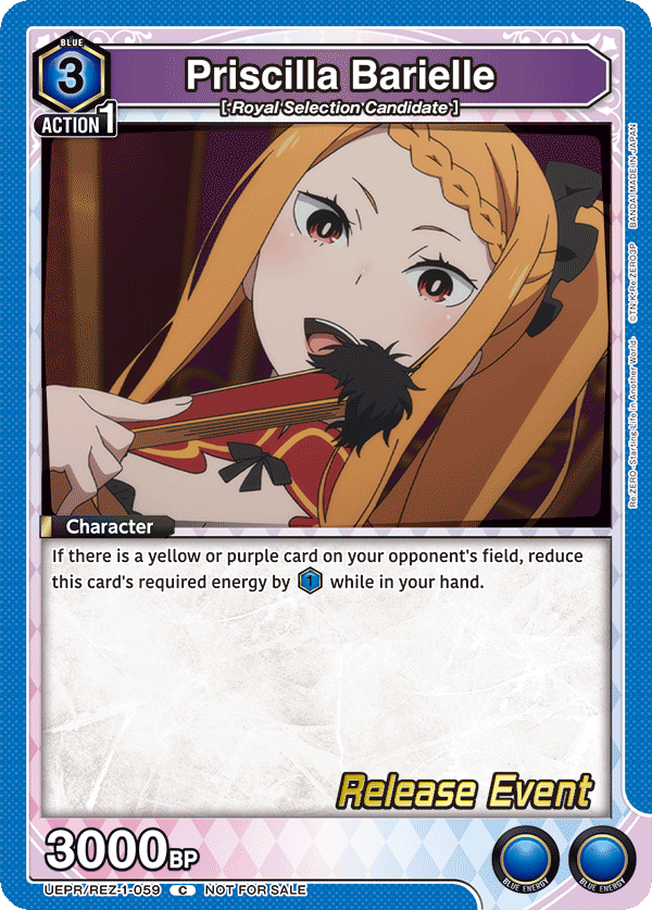 Priscilla Barielle, UE24BT: Re:ZERO -Starting Life in Another World- Release Event Cards · UEPR/REZ-1-059