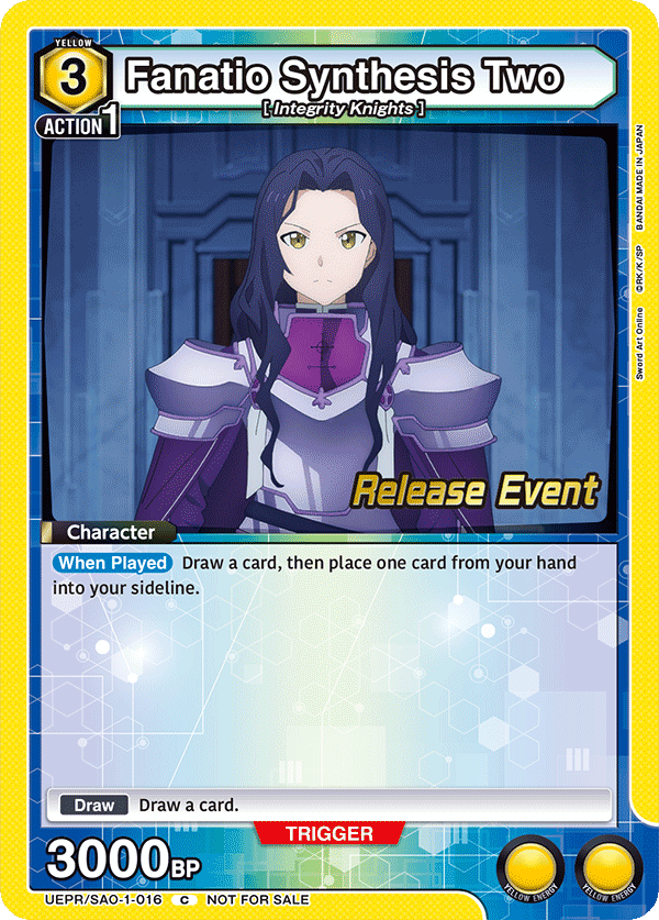 Fanatio Synthesis Two, UE07BT: Sword Art Online Release Event Cards · UEPR/SAO-1-016