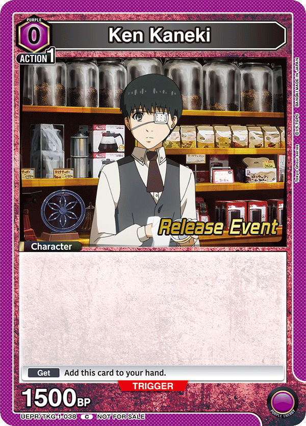 Ken Kaneki, UE18BT: Tokyo Ghoul Release Event Cards · UEPR/TKG-1-038