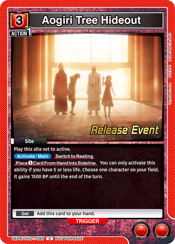 Aogiri Tree Hideout, UE18BT: Tokyo Ghoul Release Event Cards · UEPR/TKG-1-095