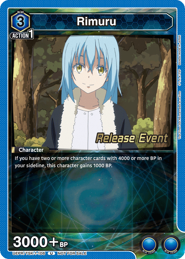 Rimuru, UE20BT: That Time I Got Reincarnated as a Slime Release Event Cards · UEPR/TSK-1-106