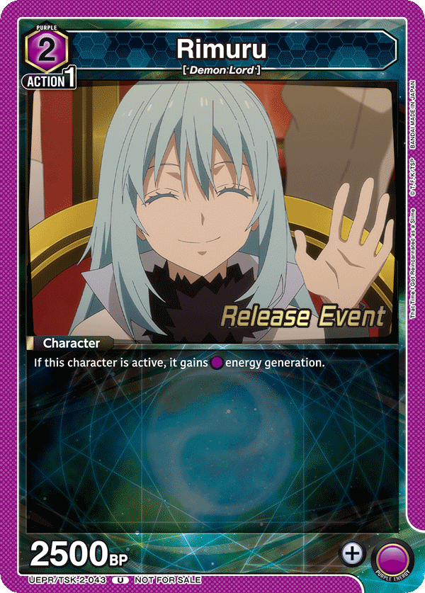 Rimuru, UE20BT: That Time I Got Reincarnated as a Slime Release Event Cards · UEPR/TSK-2-043