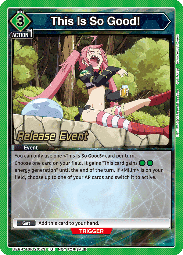 This Is So Good!, UE20BT: That Time I Got Reincarnated as a Slime Release Event Cards · UEPR/TSK-2-073