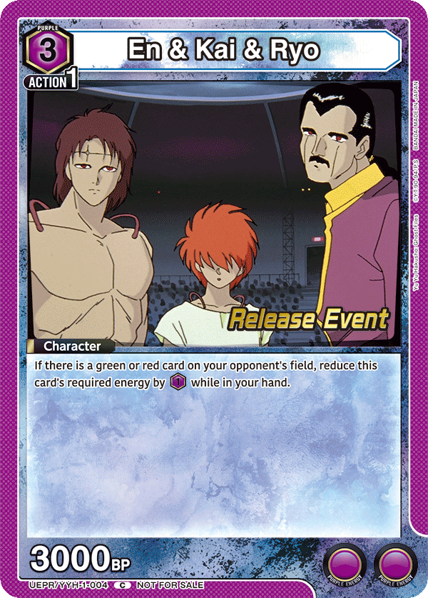 En & Kai & Ryo, UE13BT: Yu Yu Hakusho: Ghost Files Release Event Cards · UEPR/YYH-1-004