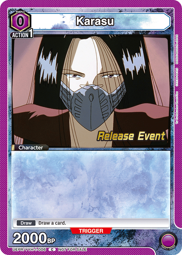 Karasu, UE13BT: Yu Yu Hakusho: Ghost Files Release Event Cards · UEPR/YYH-1-006
