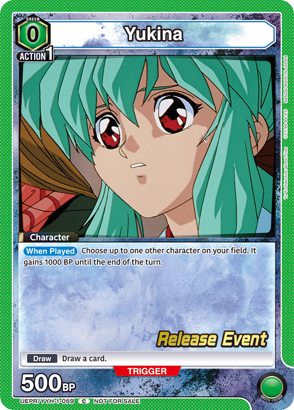 Yukina, UE13BT: Yu Yu Hakusho: Ghost Files Release Event Cards · UEPR/YYH-1-059