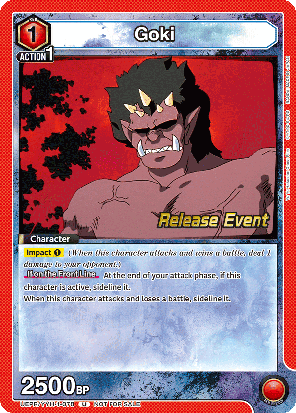 Goki, UE13BT: Yu Yu Hakusho: Ghost Files Release Event Cards · UEPR/YYH-1-078