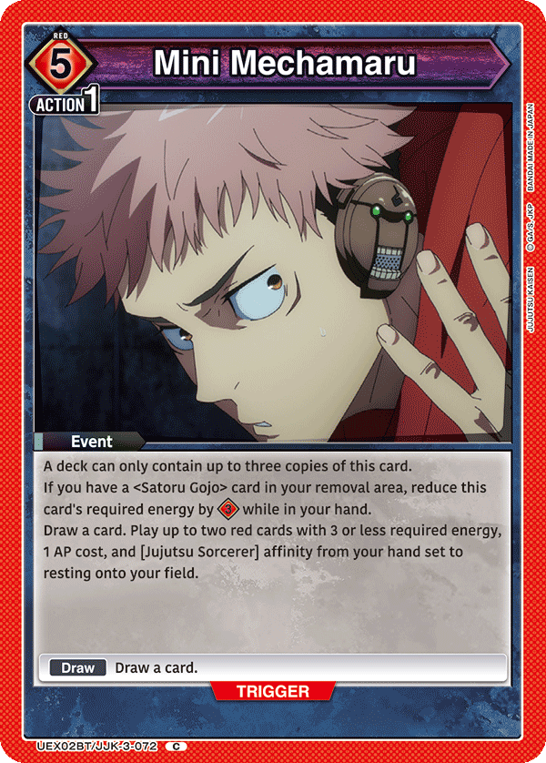 Mini Mechamaru, UEX02BT: Jujutsu Kaisen Vol.2 · UEX02BT/JJK-3-072