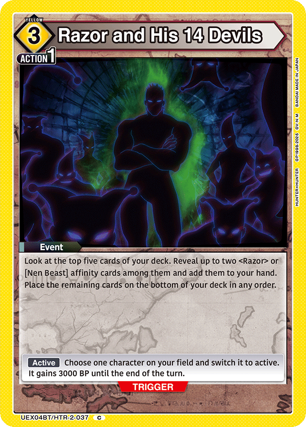 Razor and His 14 Devils, UEX04BT: HUNTER X HUNTER Vol.2 · UEX04BT/HTR-2-037