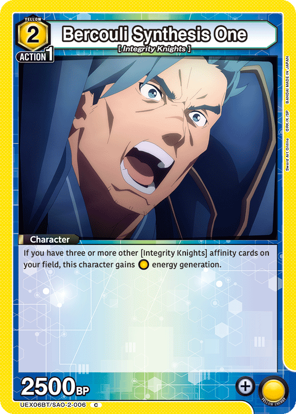 Bercouli Synthesis One, UEX06BT: Sword Art Online Vol.2 · UEX06BT/SAO-2-006