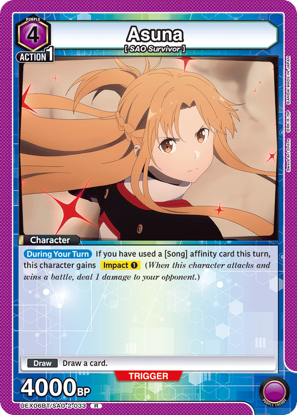 Asuna, UEX06BT: Sword Art Online Vol.2 · UEX06BT/SAO-2-033