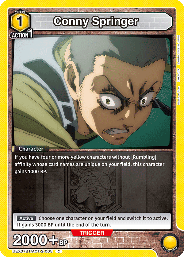 Conny Springer, UEX07BT: Attack on Titan Vol. 2 · UEX07BT/AOT-2-005