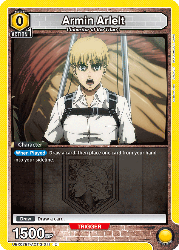 Armin Arlelt, UEX07BT: Attack on Titan Vol. 2 · UEX07BT/AOT-2-011