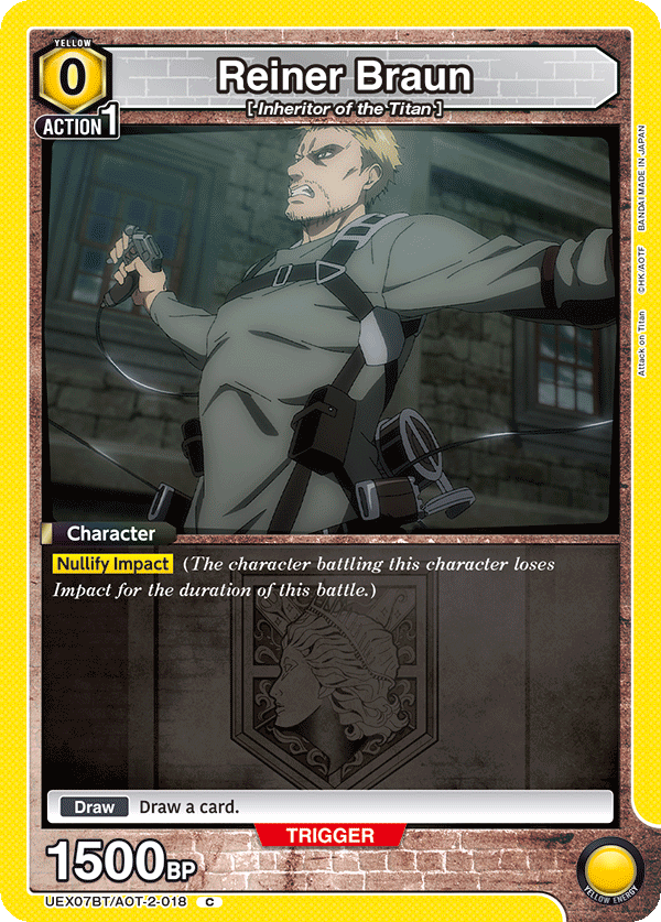 Reiner Braun, UEX07BT: Attack on Titan Vol. 2 · UEX07BT/AOT-2-018