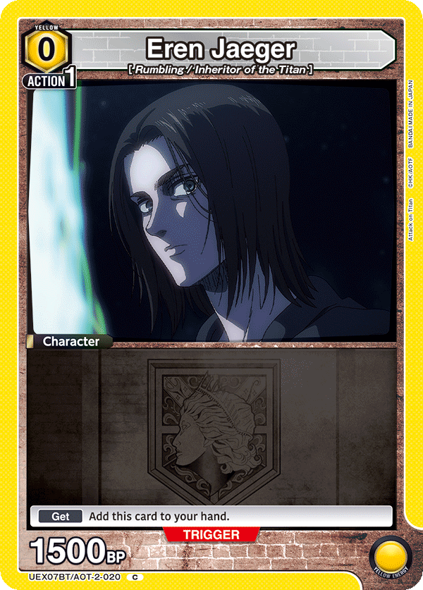 Eren Jaeger, UEX07BT: Attack on Titan Vol. 2 · UEX07BT/AOT-2-020