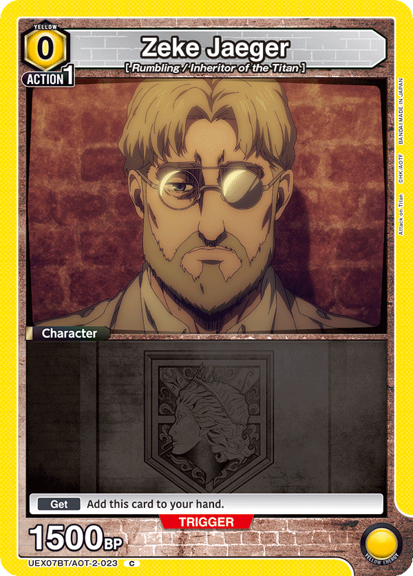 Zeke Jaeger, UEX07BT: Attack on Titan Vol. 2 · UEX07BT/AOT-2-023