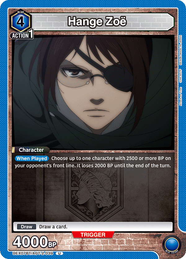 Hange Zoe, UEX07BT: Attack on Titan Vol. 2 · UEX07BT/AOT-2-039