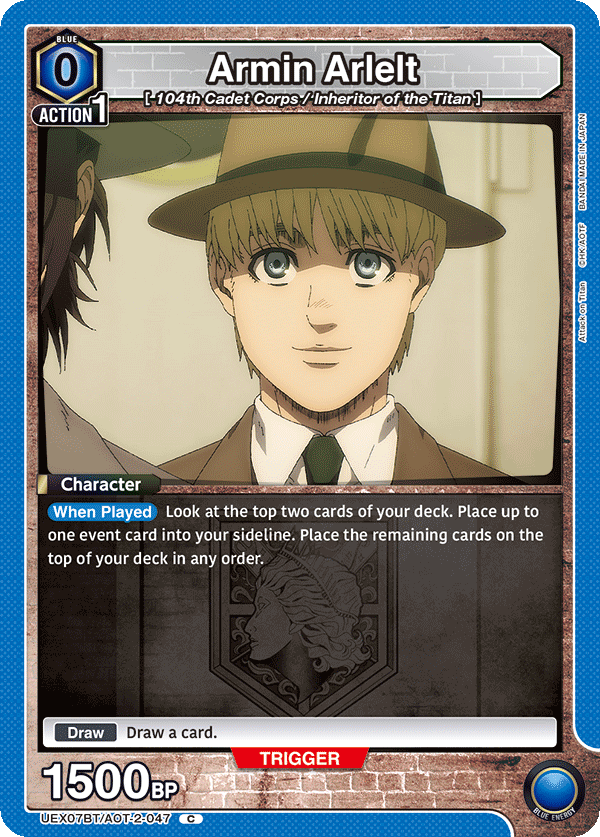 Armin Arlelt, UEX07BT: Attack on Titan Vol. 2 · UEX07BT/AOT-2-047