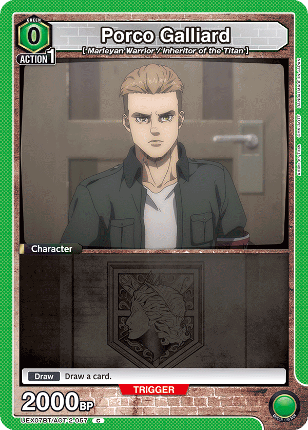 Porco Galliard, UEX07BT: Attack on Titan Vol. 2 · UEX07BT/AOT-2-057