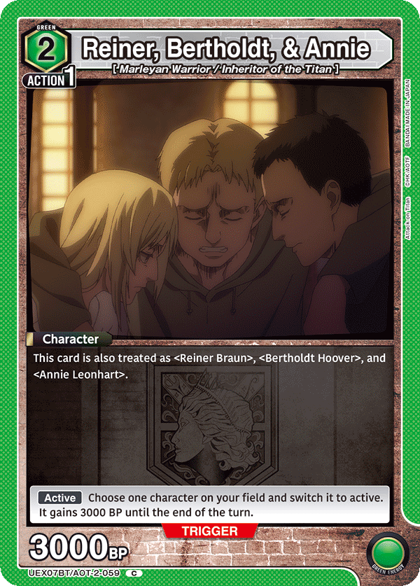 Reiner, Bertholdt, & Annie, UEX07BT: Attack on Titan Vol. 2 · UEX07BT/AOT-2-059