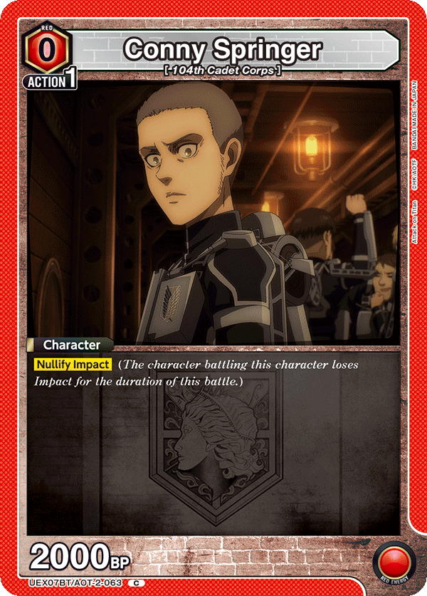 Conny Springer, UEX07BT: Attack on Titan Vol. 2 · UEX07BT/AOT-2-063
