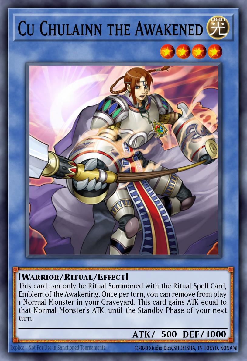 Cu Chulainn the Awakened, Strike of Neos Sneak Peek Participation Card · STON-EN033
