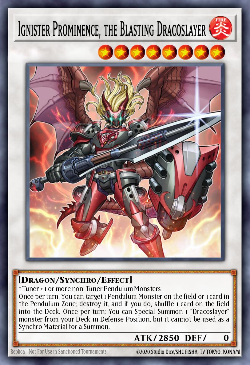 Ignister Prominence, the Blasting Dracoslayer, Quarter Century Stampede · RA04-EN253