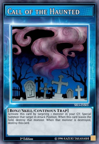 Call of the Haunted (Skill Card), Speed Duel: Arena of Lost Souls · SBLS-ENS03