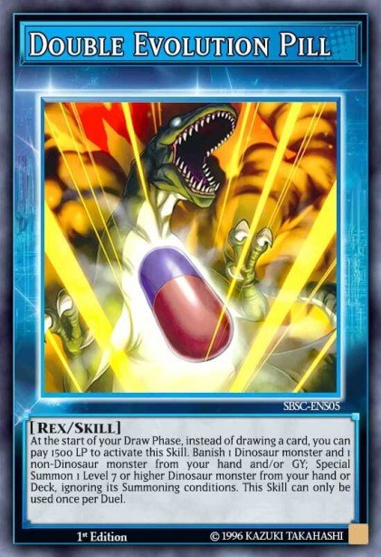 Double Evolution Pill (Skill Card), Speed Duel: Scars of Battle · SBSC-ENS05