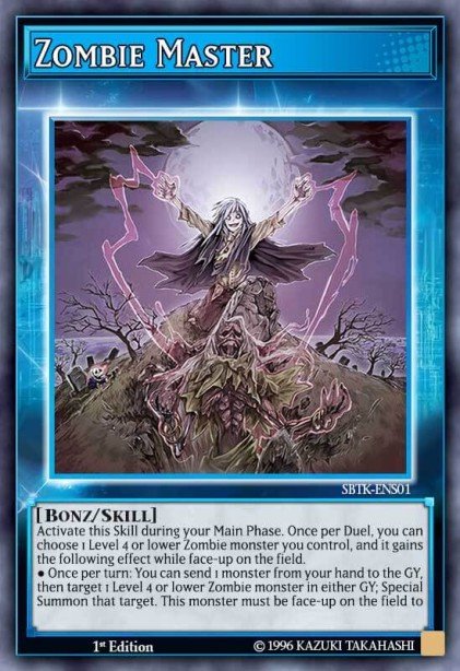 Zombie Master (Skill Card), Speed Duel: Trials of the Kingdom Sneak Peek participation cards · SBTK-ENS01