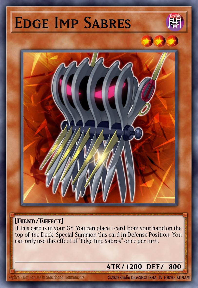 Edge Imp Sabres, The New Challengers Sneak Peek Participation Card · NECH-ENS02