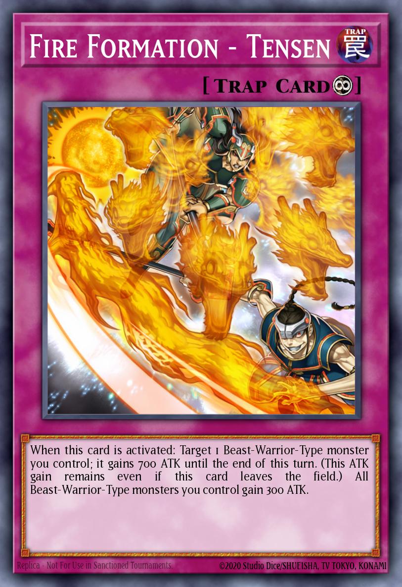 Fire Formation - Tensen, Duelist League 18 participation cards · DL18-EN020